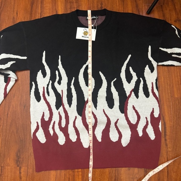 Maener Flame Sweater Size XL - Picture 5 of 6